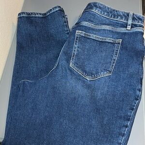 Lane Bryant Mid-Rise Boyfriend Jeans Size 16 Dark wash